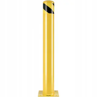 Słupki Parkingowe Zabezpieczające 2 szt. Stal 91 cm Podstawa 20x20 cm