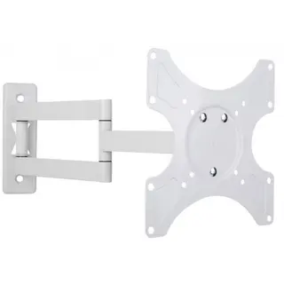 Techly Uchwyt ścienny LCD/LED 19-37cali, podwójne ramię, regulowany, biały