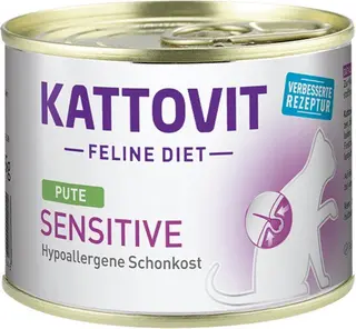 KATTOVIT Sensitive Indyk - mokra karma dla kota - 185 g