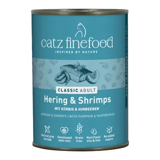 Korzystny pakiet catz finefood, 12 x 400 g - Śledź z krewetkami