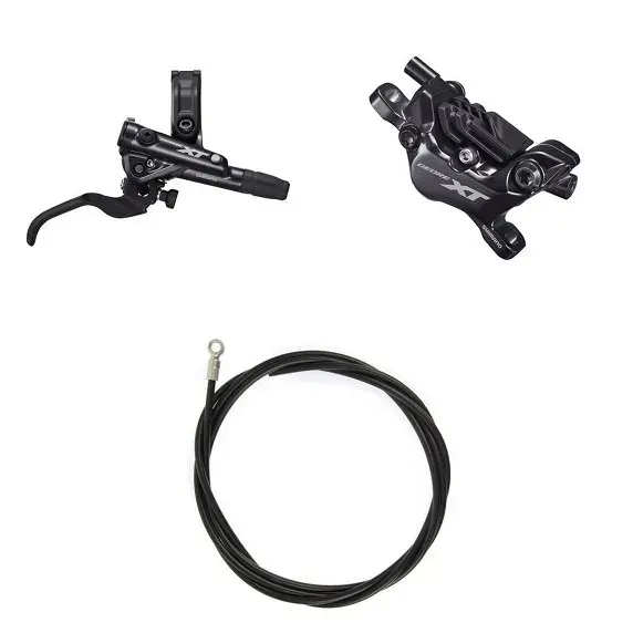Hamulec Tarczowy SHIMANO Tył 4 Tłoki BR M8120 XT 1700mm Okładziny Metaliczn