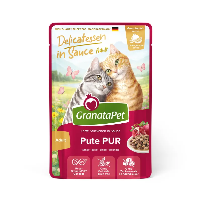 Korzystny pakiet GranataPet Delicatessen w sosie, 24 x 100 g - Indyk