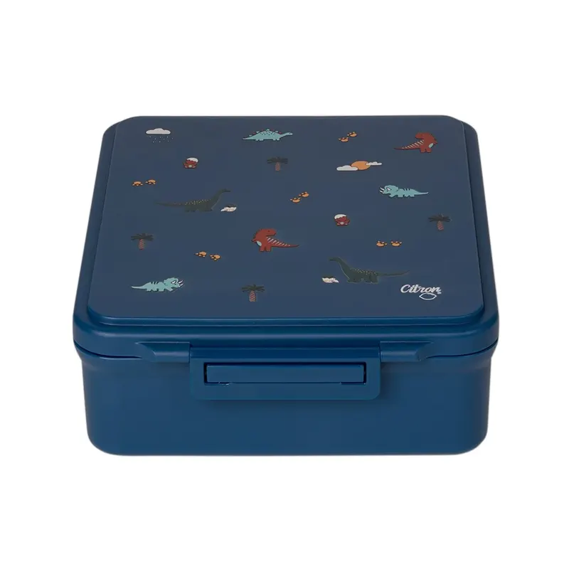 Lunch box Grand z termosem Blue Dino Niebieski One size