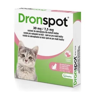 VETOQUINOL Dronspot - krople odrobaczające dla kota 0.5-2.5 kg