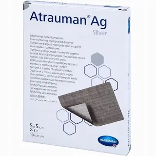Atrauman Ag 5 cm x 5 cm opatrunek Hartmann 10szt
