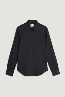 Gant Satynowa Koszula Damska Slim Fit Czarna