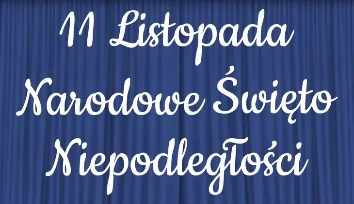 Dekoracje z papieru Napis "11 Listopada Narodowe Święto ..." 3 - XXL