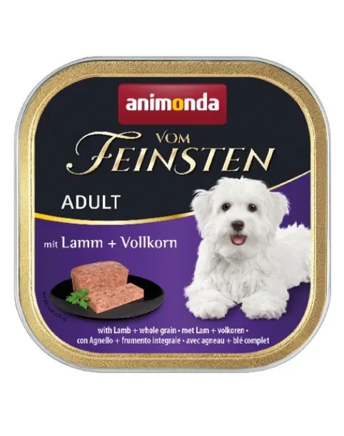 ANIMONDA Vom Feinsten Adult Jagnięcina i pełne ziarno - mokra karma dla psa - 150g