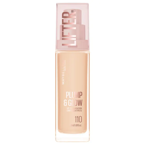 Maybelline Lifter Plump & Glow Podkład Rozświetlający 110