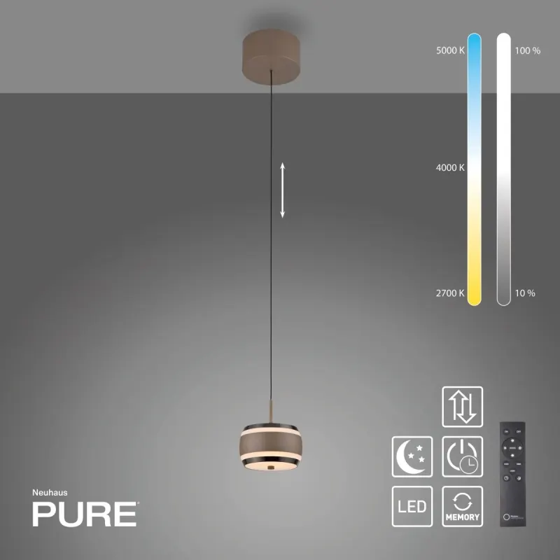 Lampa wisząca PURE FALLING RINGS LED CCT PILOT 2503-97
