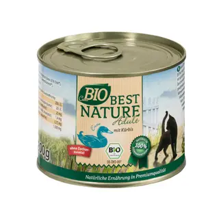 Best Nature Cats Bio, kaczka i dynia - 6 x 200 g