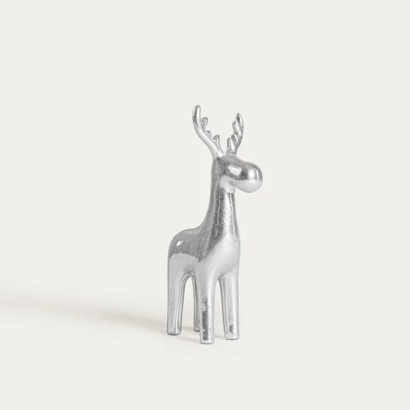 Renifer DARIAN srebrny 10,3x6,6x19,4 cm