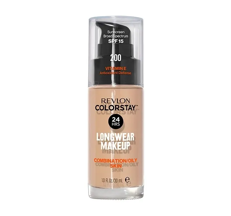 Revlon ColorStay Podkład Cera Tłusta i Mieszana 200 Nude z pompką