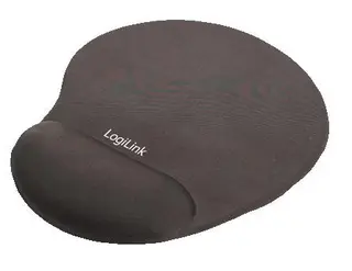 LogiLink Mysz pad, 20.4x23x2 cm, kidney-shaped z silicone gel palm rest, czarny