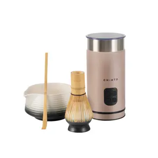 Spieniacz do mleka CHiATO milkPLAY i zestaw do herbaty matcha Zen Yin Yang
