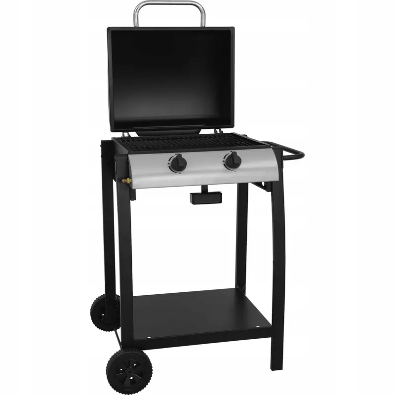 Grill gazowy 2-palnikowy 6kW 41,5x46cm
