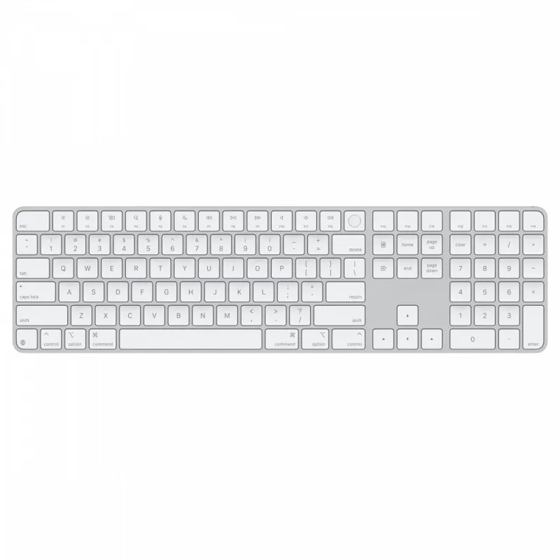 Apple Klawiatura Magic Keyboard z Touch ID i polem numerycznym dla modeli Maca z czipem Apple - angielski (USA) - białe klawisze