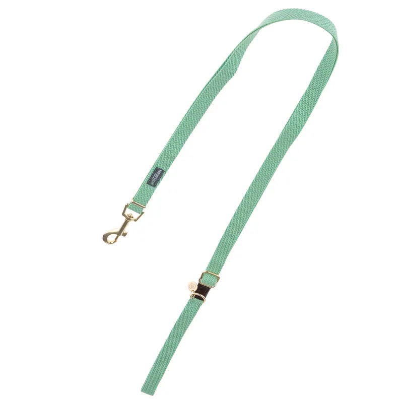 Nomad Tales Bloom, obroża, kolor mint - Pasująca smycz: dł. 200 cm, szer. 20 mm
