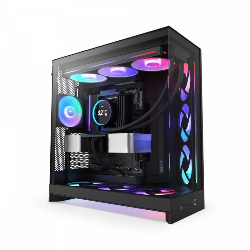 NZXT Obudowa NZXT H9 FLOW RGB (2025) z oknem czarna