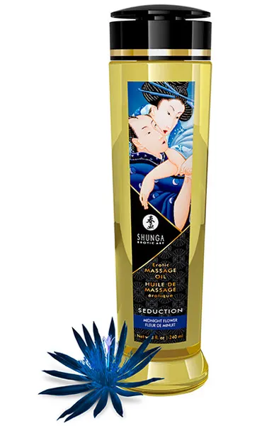 Shunga Massage Oil Seduction Midnight Flower 240ml