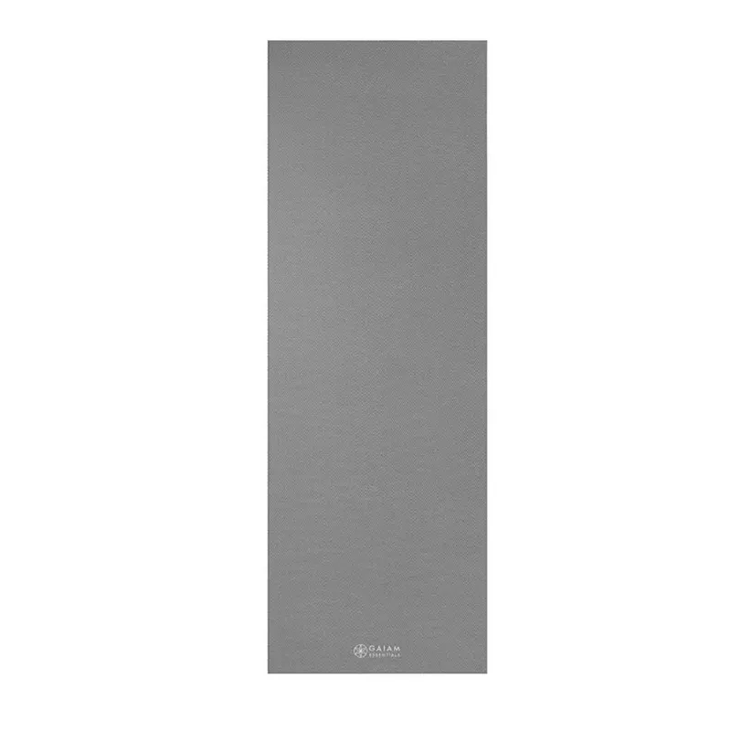 Mata do jogi Gaiam Essentials z paskiem szara 6 mm 63317