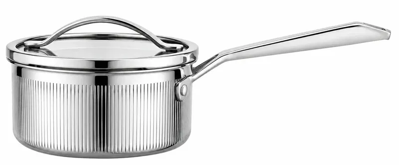 Rondel Vcasa Velora 16Cm Stal 304 Tri-Ply Indukcja Pokrywka Odcedzanie 1,5L