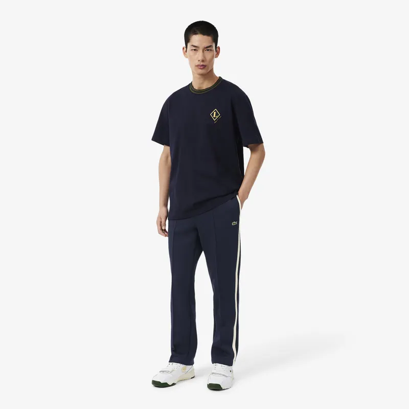 Lacoste Spodnie Dresowe Made In France Granatowe Męskie Granatowy