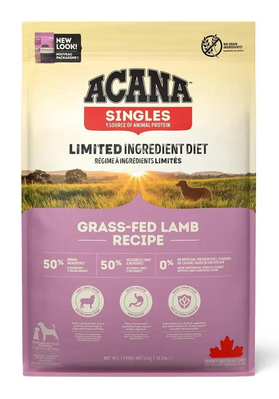 ACANA Singles Grass-Fed Lamb Mono - sucha karma dla psa - 6kg