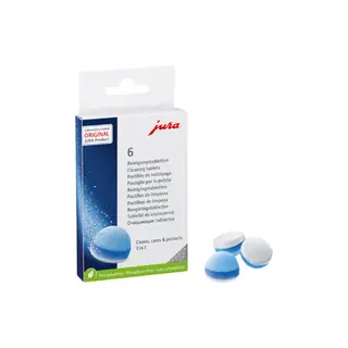 3- fazowe tabletki czyszczące JURA, 6 szt.