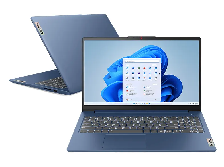 Laptop LENOVO IdeaPad Slim 3 15AMN8 FHD / AMD Ryzen™ 30 8 GB RAM 512 SSD Radeon™ 610M Windows 11 Home Niebieski