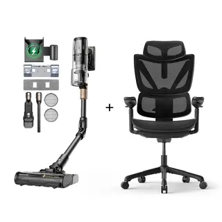 Odkurzacz bezprzewodowy Proscenic P20 OnePass ACGAM CG-5245M Ergonomiczny fotel biurowy