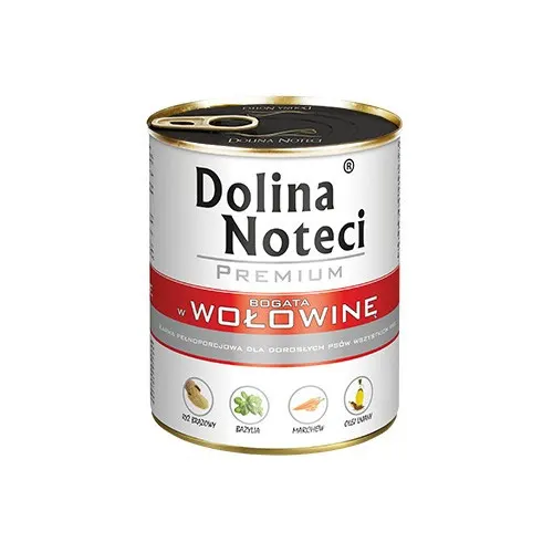 DOLINA NOTECI Premium bogata w wołowinę - mokra karma dla psa - 800 g