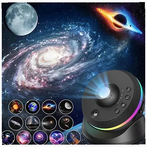 PROJEKTOR GWIAZD PLANETARIUM 13W1 4K HD OBRÓT 360 DLA DZIECI PREZENT