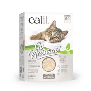 Catit Go Natural żwirek dla kota z łupin grochu, bezzapachowy - 11,2 kg (4 x 2,8 kg)