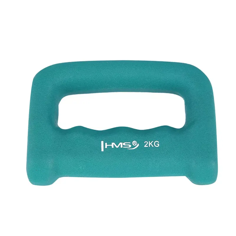 Ciężarek kastet żeliwny pokryty neoprenem HMS CK20 2x1 kg - turquoise