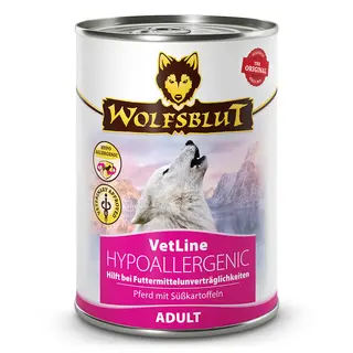 WOLFSBLUT VetLine Hypoallergenic Konina Mono - mokra karma dla psa - 395g