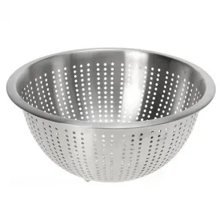 Stalowy cedzak kuchenny, durszlak, sitko, 24 cm