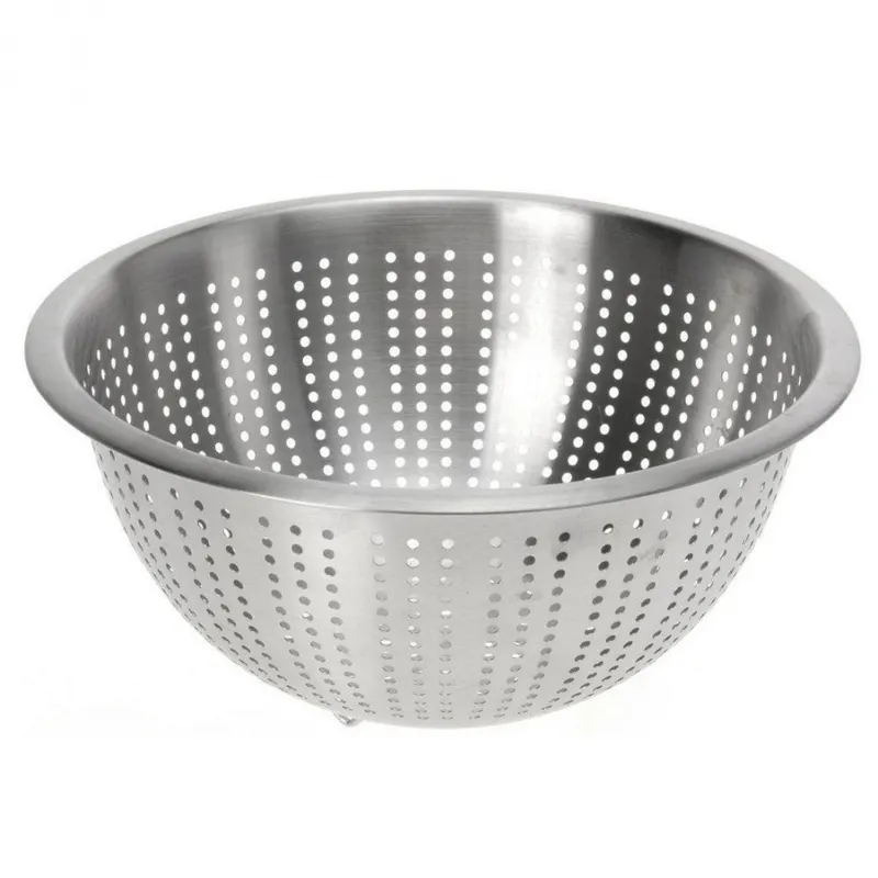 Stalowy cedzak kuchenny, durszlak, sitko, 24 cm