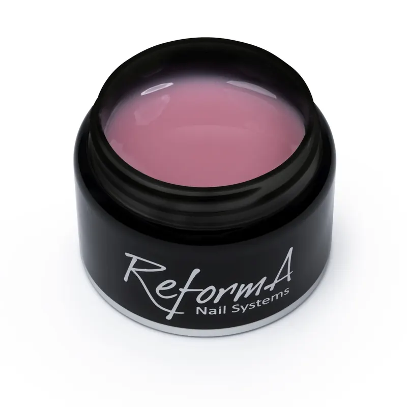 Kauczukowa, jasno różowa, różana, naturalna, pastelowa baza hybrydowa  - Light Pink API, 30 g