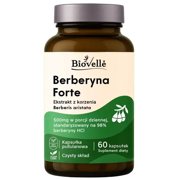 Berberyna Forte z Chromem 60 kapsułek BIOVELLE