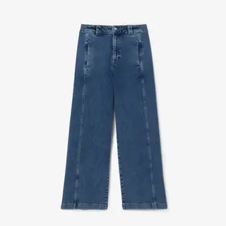 Lacoste Jeansy Z Denimu Stretch Damskie Niebieski