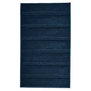 Kleine wolke monrovia dywanik łazienkowy granatowy 70x120 cm gęste runo