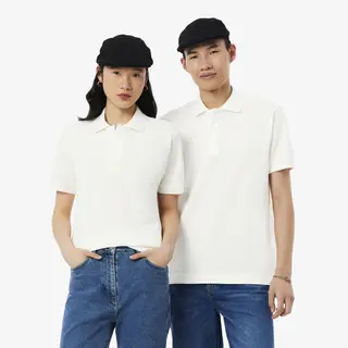 Lacoste Koszulka Polo Classic Fit Z Tłoczonym Logo Męskie Biały
