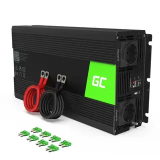 Green Cell Przetwornica 12V/230V 1500W/3000W Modyfikowana sinusoida