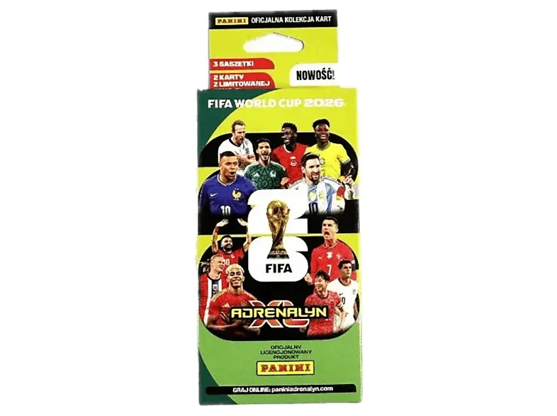 Blister ekskluzywny PANINI FIFA World Cup 2026 Adrenalyn XL Wielokolorowy