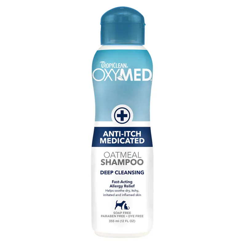 TropiClean OxyMed szampon przeciwświądowy - 355 ml