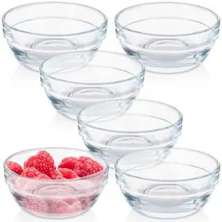 Miseczki szklane 7,5 cm, 80 ml 6 szt.