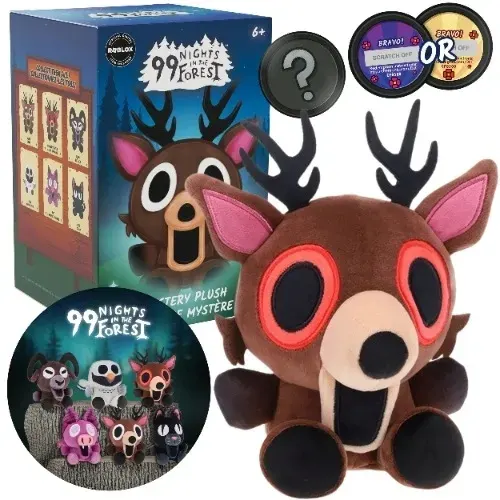 99 NIGHTS IN THE FOREST PLUSZAK MYSTERY 14 CM Kod DLC Roblox