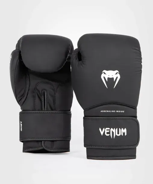 RĘKAWICE BOKSERSKIE Venum Contender 1.5 syntetyczne Czarne/Białe 12oz