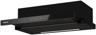 Okap teleskopowy Amica OTP6651BG 508m3/h Timer 60cm Czarne szkło